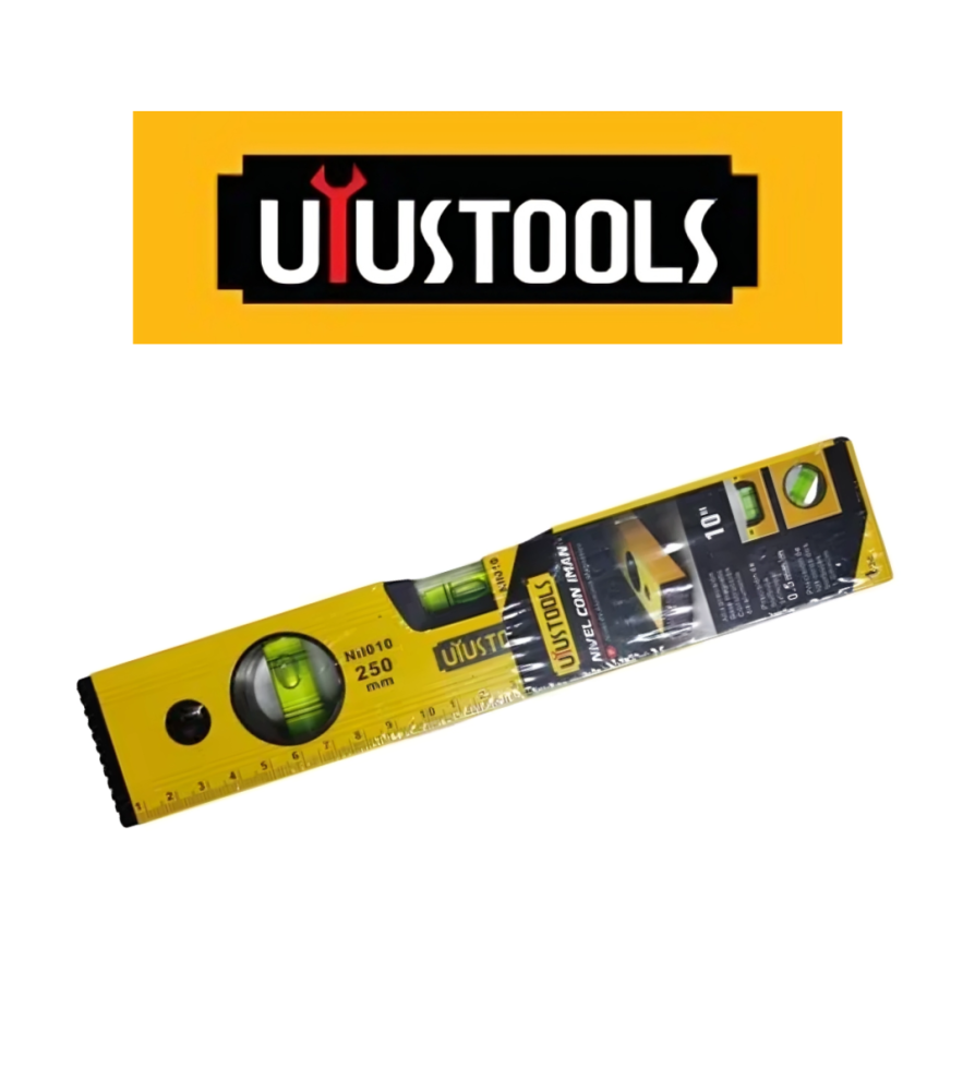 Nivel Aluminio Uyustools Tres Aguas 10" Nii010
