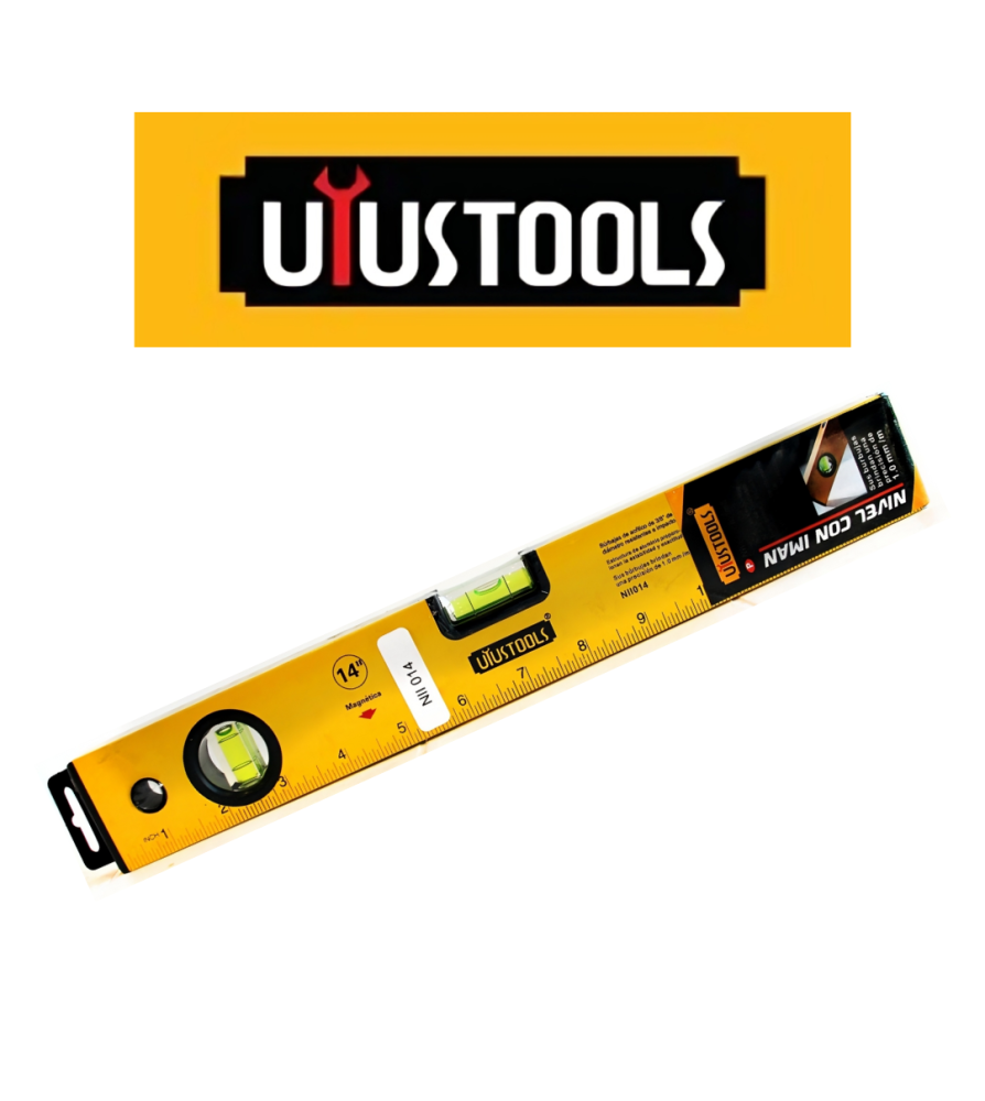 Nivel Aluminio Uyustools Tres Aguas 14" Nii014