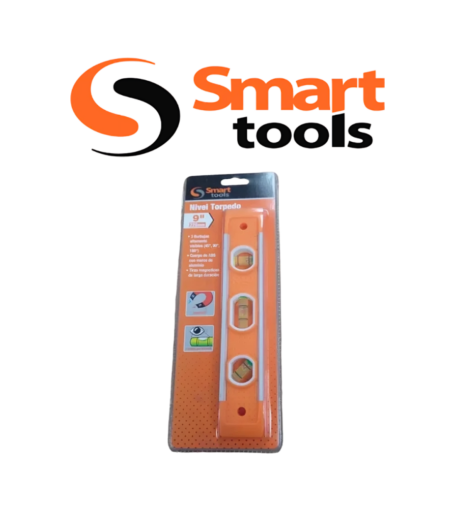 Nivel Torpedo Smarttools Aluminio 9" 6104055