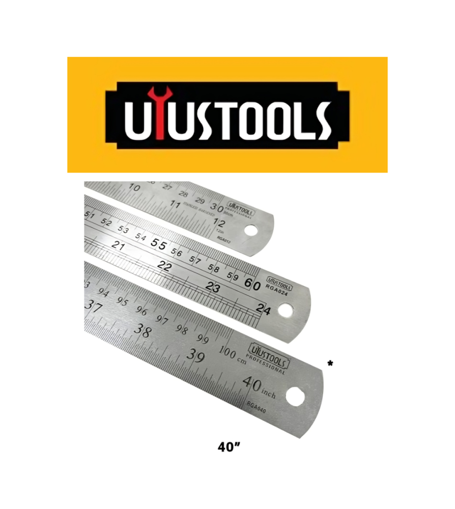 Regla Metalica Uyustools 40"1000 Mm Rga040