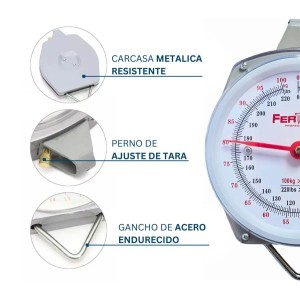 BALANZA COLGANTE FERTON TIPO RELOJ HANGING SCALE