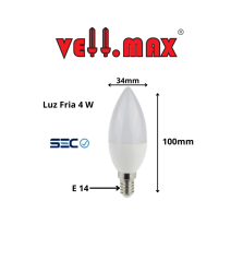 Ampolleta Led Vellmax Vela...