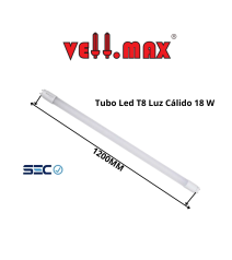 Tubo Led Vellmax Luz Cali...
