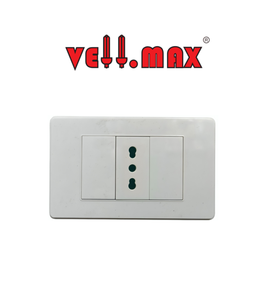 Toma Corriente Vellmax Emb Senc 2p + T 16 A Blanco