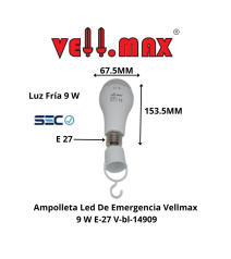 Ampolleta Led De Emergencia...