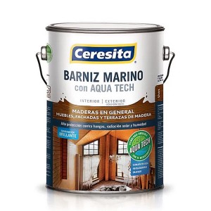 BARNIZ MARINO CERESITA AQUA TECH 1 GL BASE