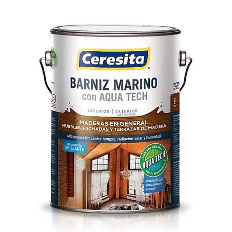 BARNIZ MARINO CERESITA AQUA TECH 1 GL BASE