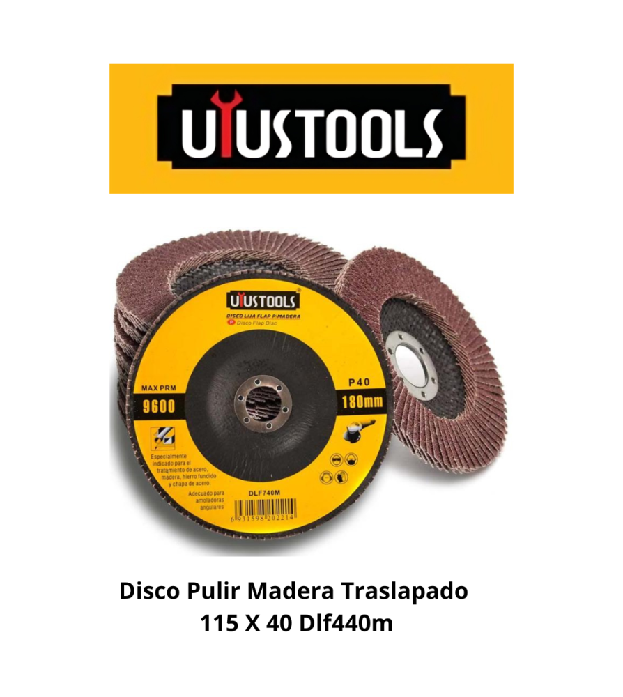 Disco Pulir Madera Traslapado 115 X 40 Dlf440m