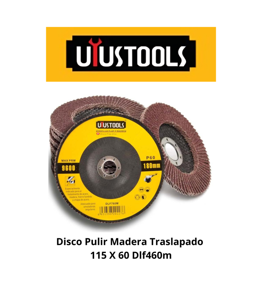 Disco Pulir Madera Traslapado 115 X 60 Dlf460m