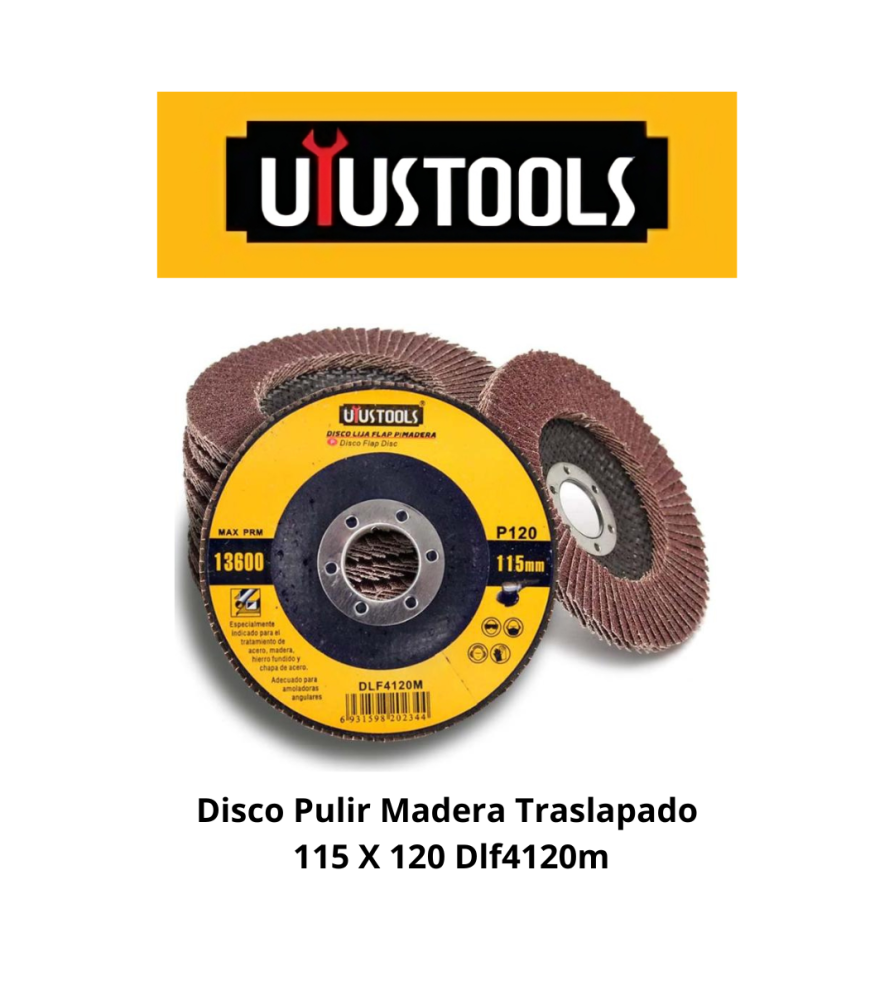 Disco Pulir Madera Traslapado 115 X 120 Dlf4120m