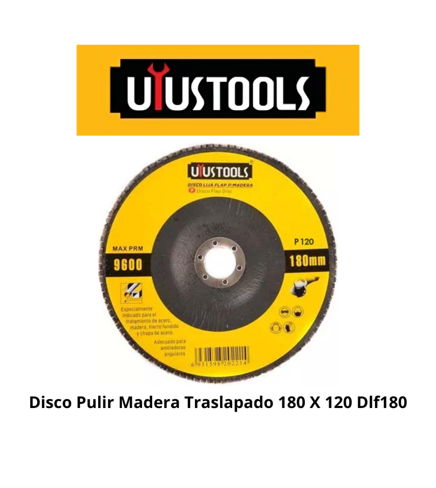 Disco Pulir Madera Traslapado 180 X 120 Dlf180