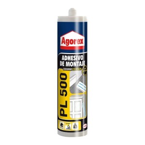 SILICONA AGOREX PL500 BLANCA ADHESIVO MONTAJE 370