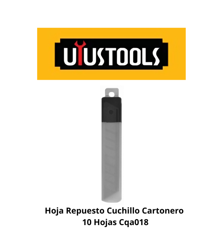 Hoja Respuesto Cuchillo Cartonero 10 Hojas Cqa018