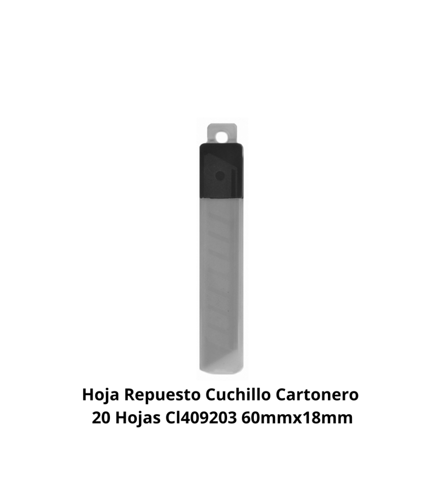 Hoja Respuesto Cuchillo Cartonero 20 Hojas Cl40920