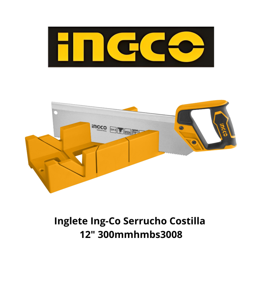 Inglete Ingco Serrucho Costilla 12" 300mmhmbs3008