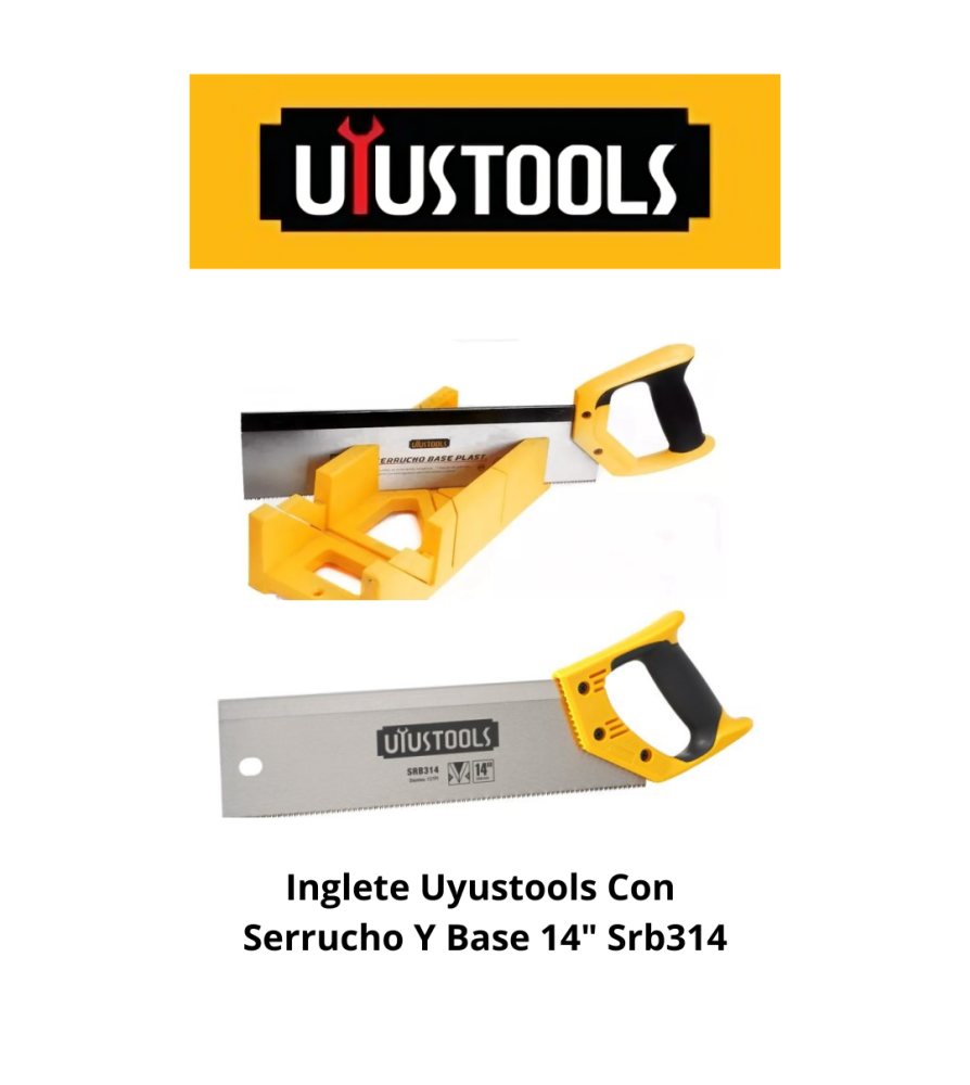 Inglete Uyustools Con Serrucho Y Base 14" Srb314