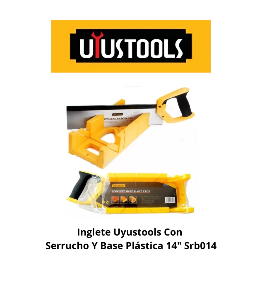 Inglete Uyustools Con Serrucho Y Base Plastica 14"