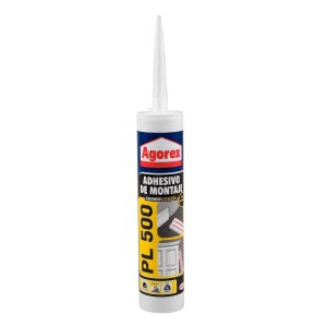 SILICONA AGOREX PL500 BLANCA ADHESIVO MONTAJE 370