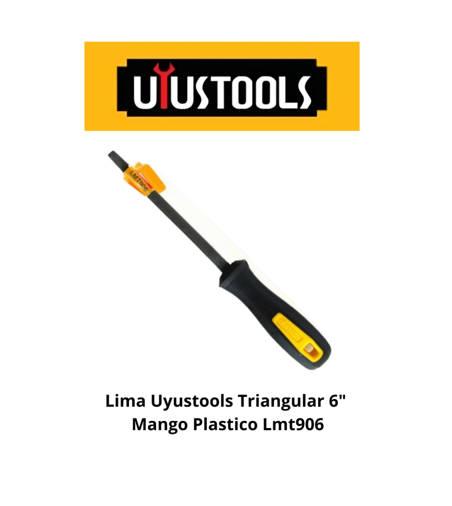 Lima Uyustools Triangular 6" Mango Plastico Lmt906