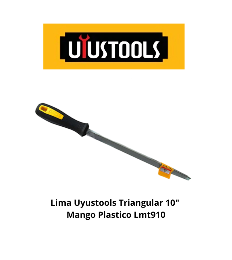 Lima Uyustools Triangular 10" Mango Plastico Lmt91