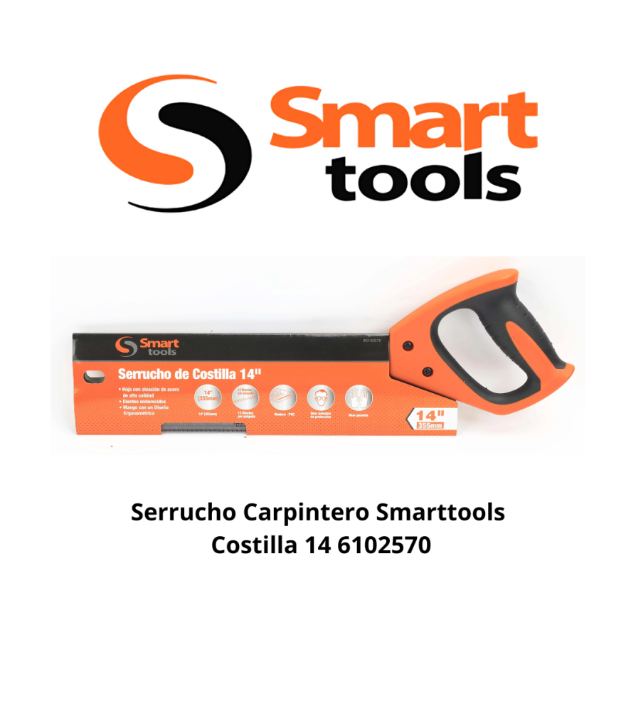 Serrucho Carpintero Smartools Costilla 14 6102570
