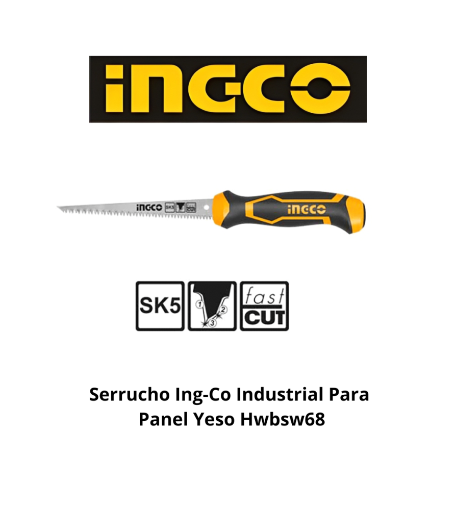 Serrucho Ingco Industrial Para Panel Yeso Hwbsw68