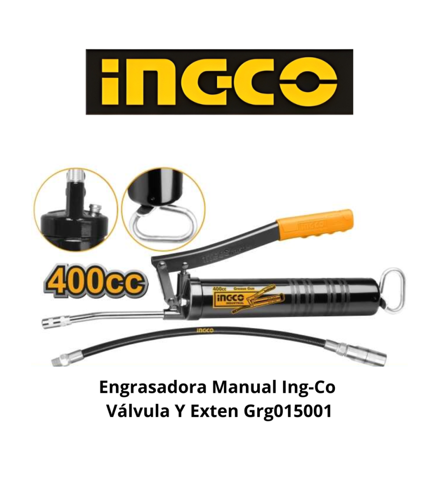 Engrasadora Manual Ingco Valvula Y Exten Grg01500