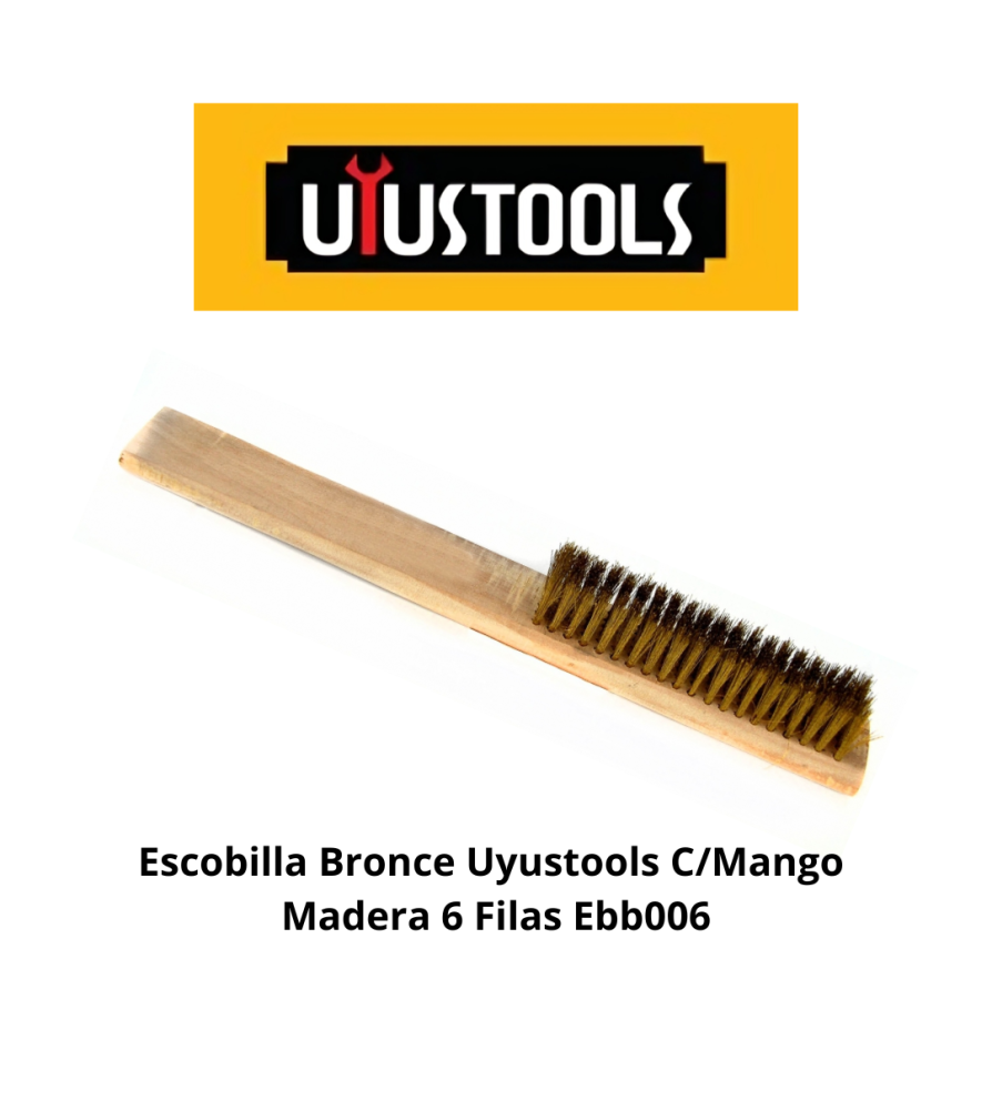 Escobilla Bronc Uyustools C/mango Madera 6 Filas E