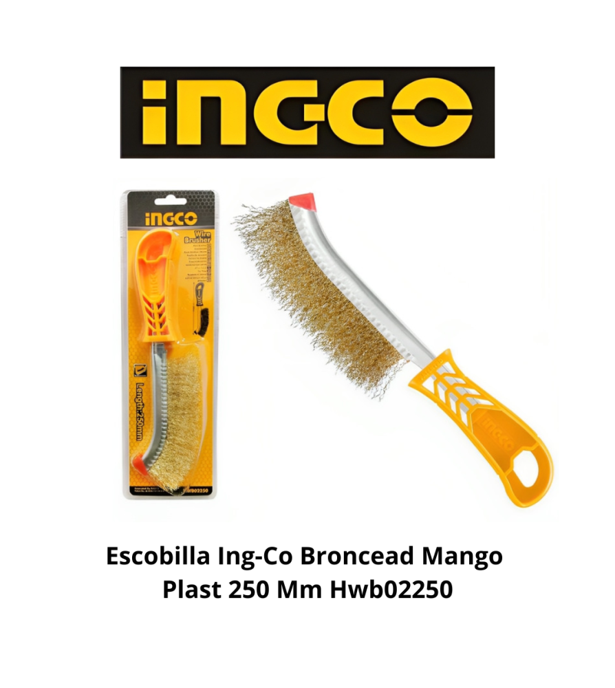 Escobilla Ingco Broncead Mango Plast 250 Mm Hwb02