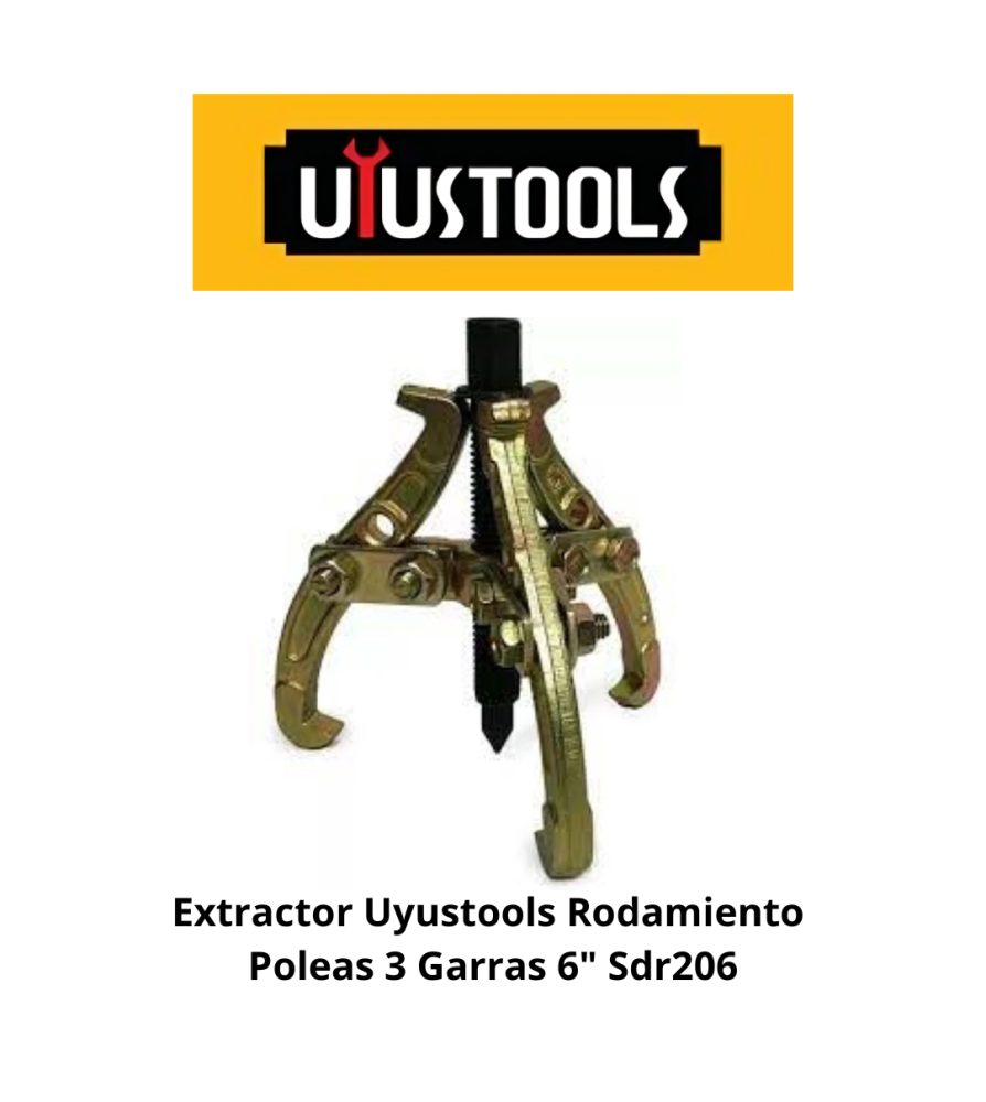 Extractor Uyustools Rodamiento Poleas 3 Garras 6"