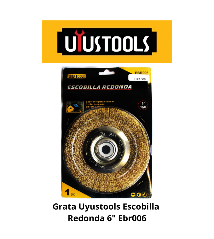 Grata Uyustools Escobilla Redonda 6" Ebr006