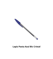 Lapiz Pasta Azul Bic Cristal