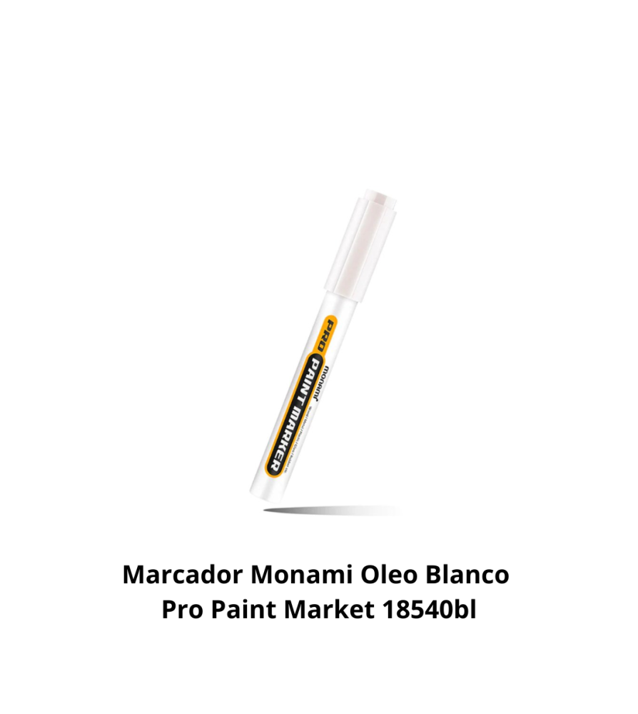 Marcador Monami Oleo Blanco Pro Paint Market 18540