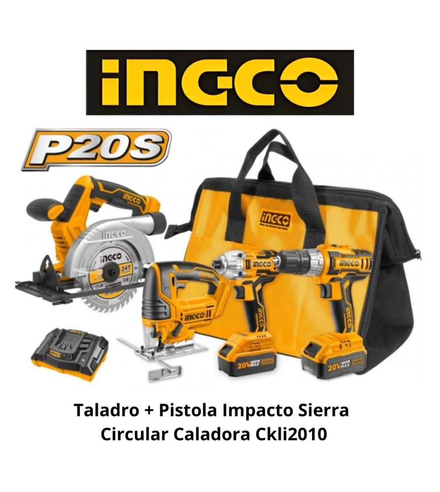 Taladro + Pistola Impacto Sierra Circular Caladora