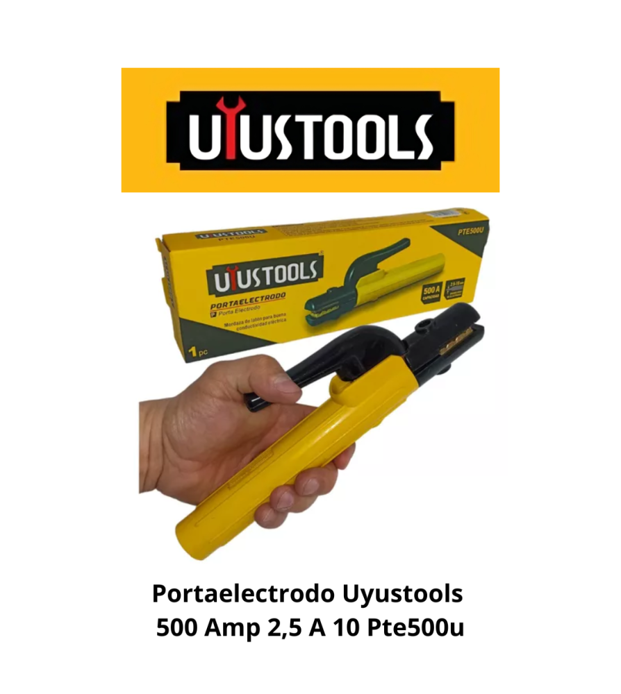 Portaelectrodo Uyustools 500 Amp 2,5 A 10 Pte500u
