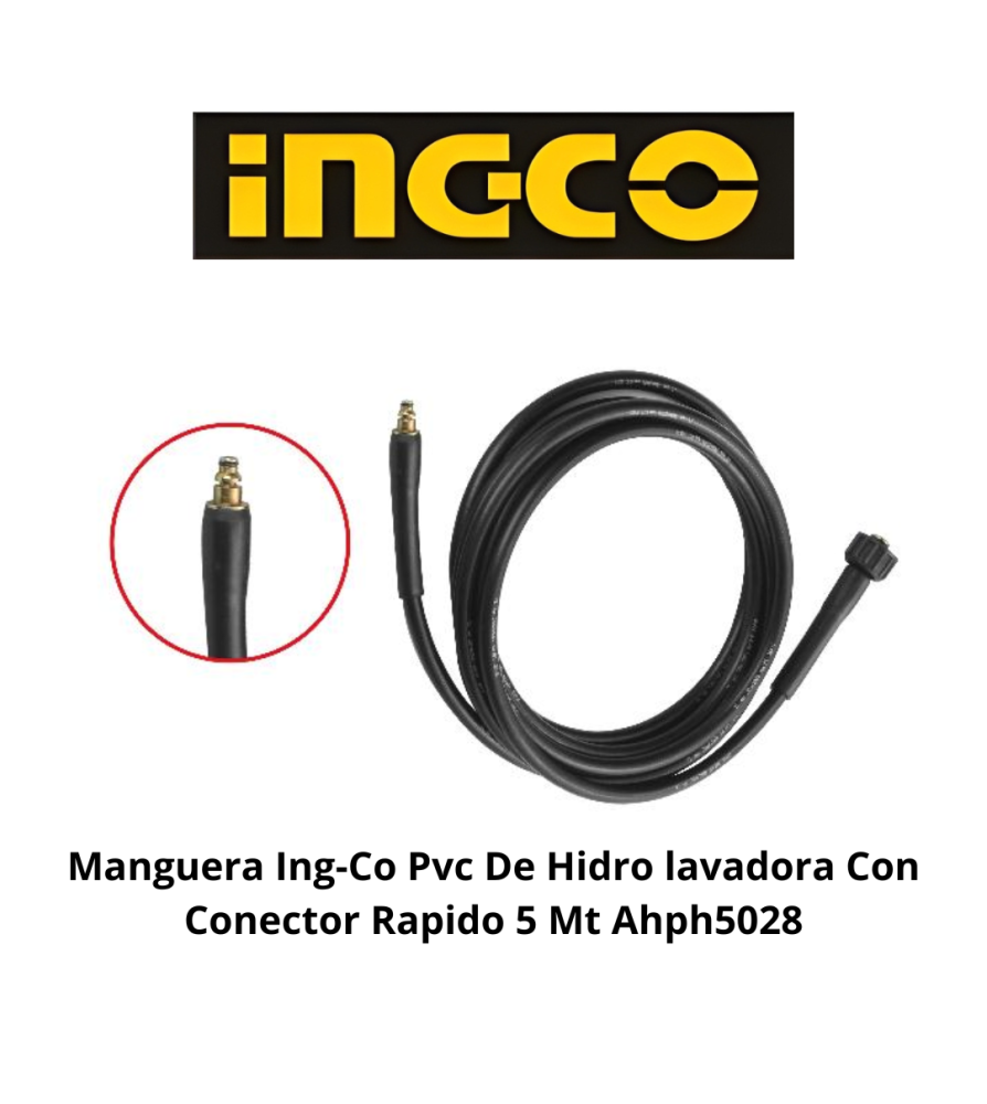 Manguera Ingco Pvc De Hidrolavadora Con Conector