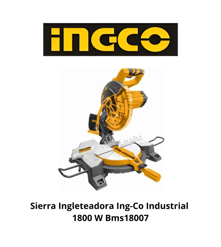 Sierra Ingleteadora Ingco Industrial 1800 W Bms18
