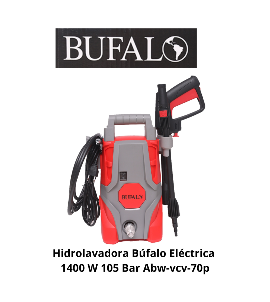 Hidrolavadora Bufalo Electrica 1400 W 105 Bar Abw-