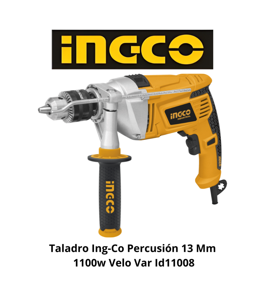 Taladro Ingco Percusion 13 Mm 1100w Velo Var Id11