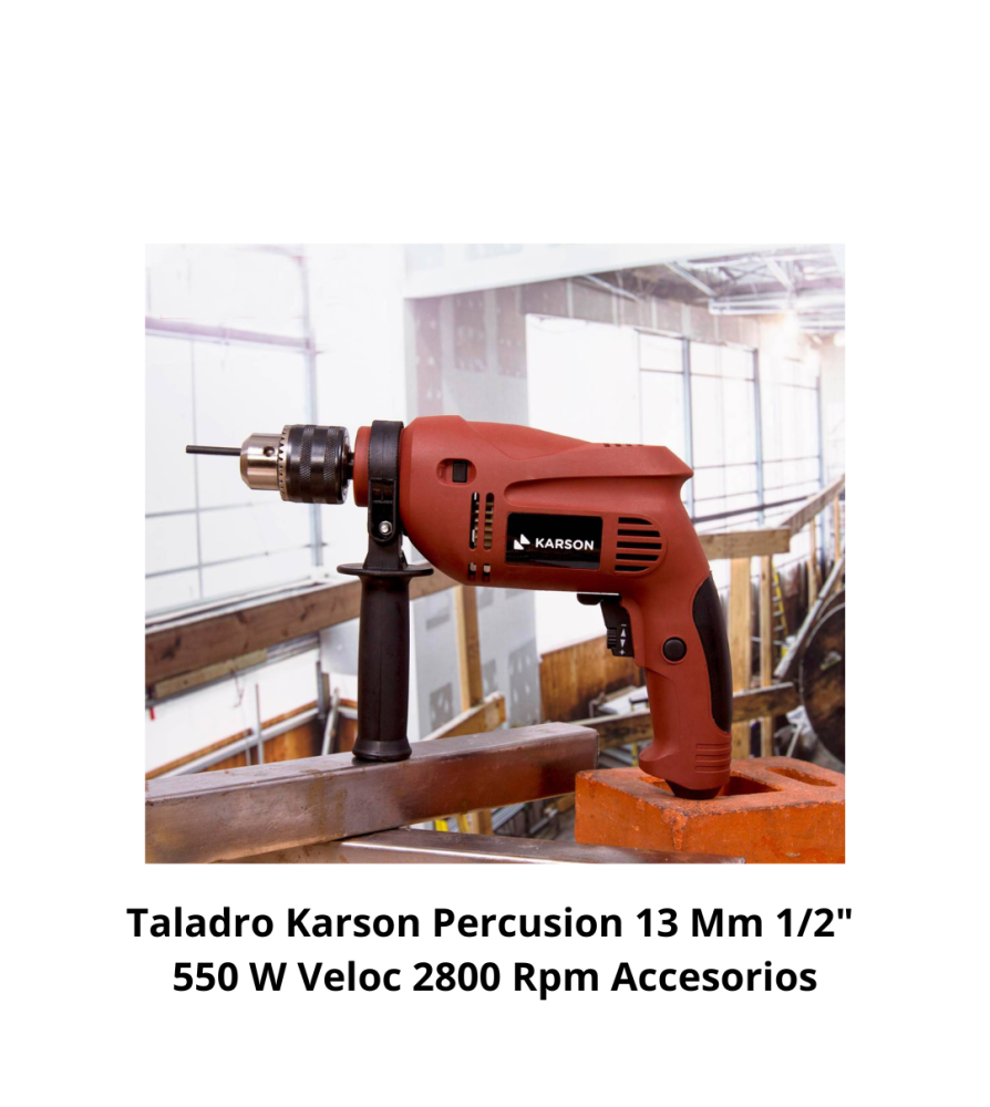 Taladro Karson Percusion 13 Mm 1/2" 550 W Veloc 28