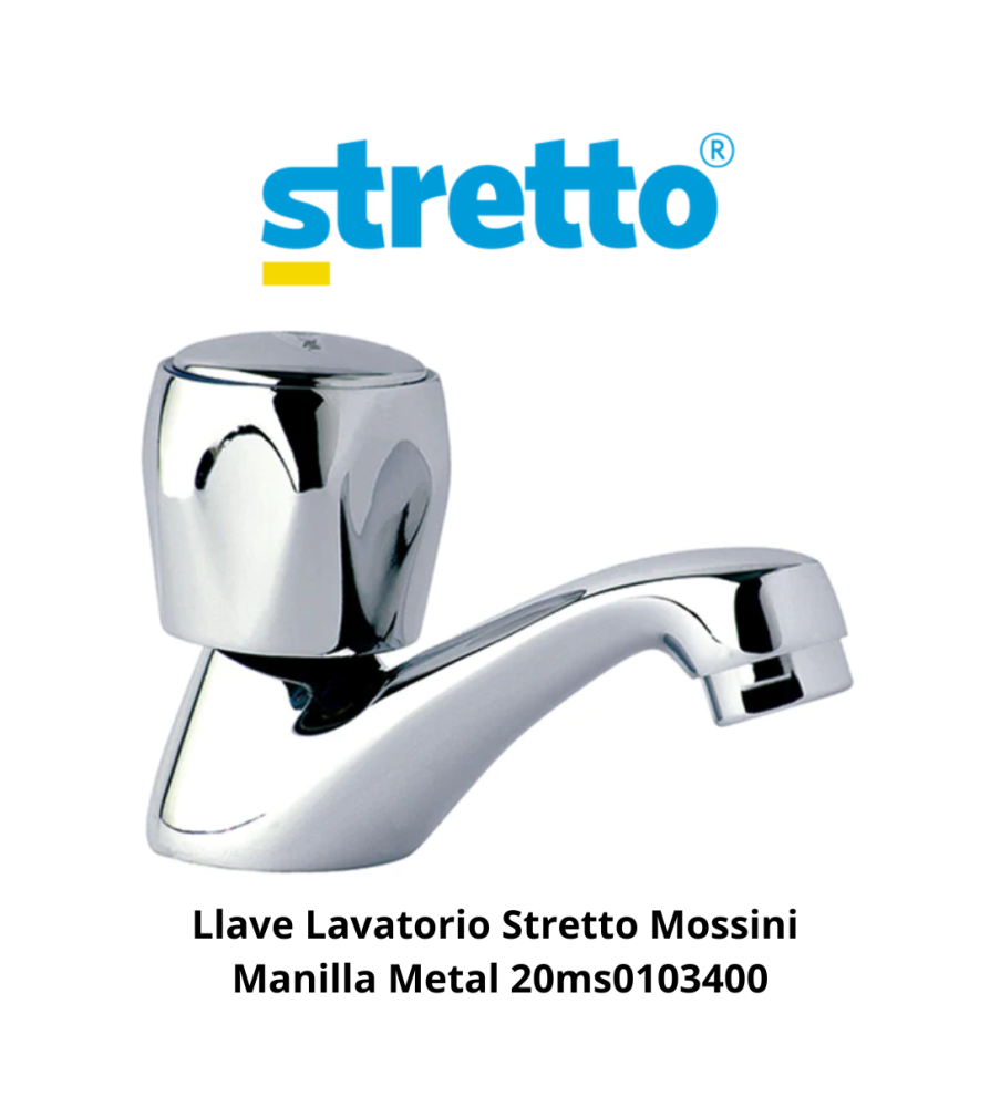 Llave Lavatorio Stretto Mossini Tevere 20ms0101400