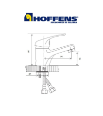 Monomando Hoffens Estandar Lavatorio 65003