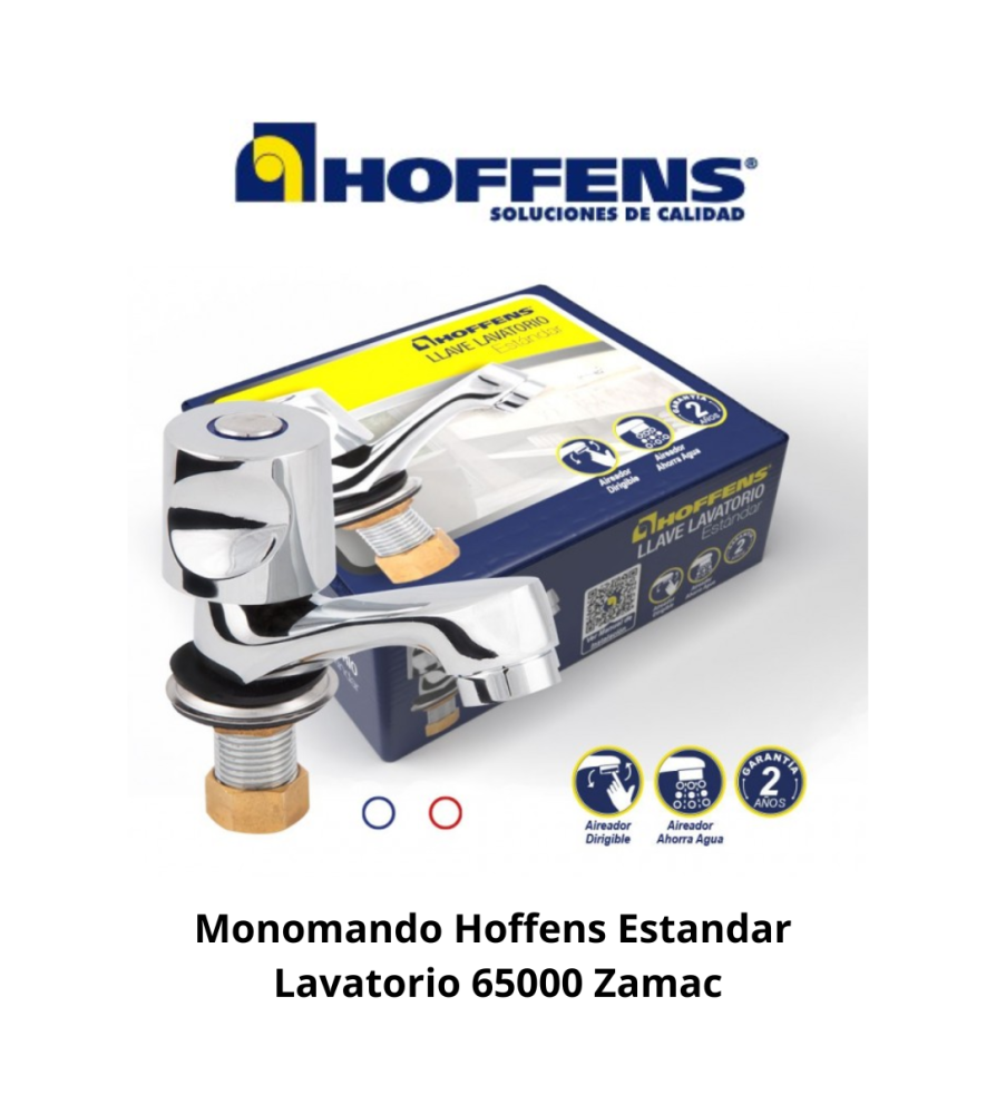 Monomando Hoffens Estandar Lavatorio 65000 Zamak