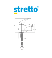 Monomando Stretto Ornella Lavatorio Cod 20or500340