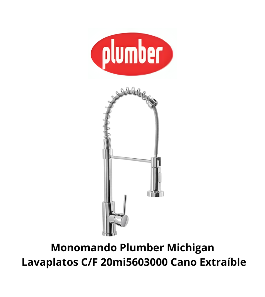 Monomando Plumber Michigan Lavaplatos C/f 20mi5603