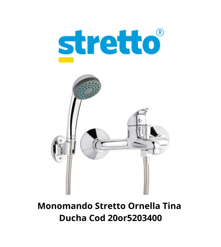 Monomando Stretto Ornella Tina Ducha Cod 20or52034