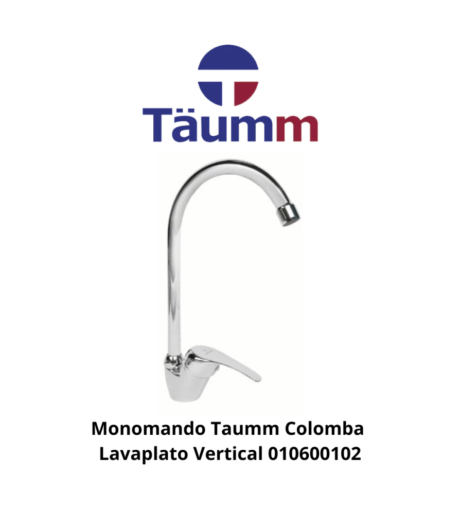 Monomando Taumm Colomba Lavaplato Vertical 0106001
