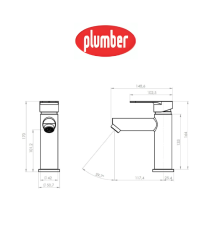 Monomando Plumber Vermont Lavatorio 20vt5003400