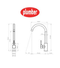 Monomando Plumber Oregon Lavaplato Cisne 20og56034