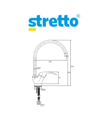 Monomando Stretto Ornella Lavaplato Cod 20or560340